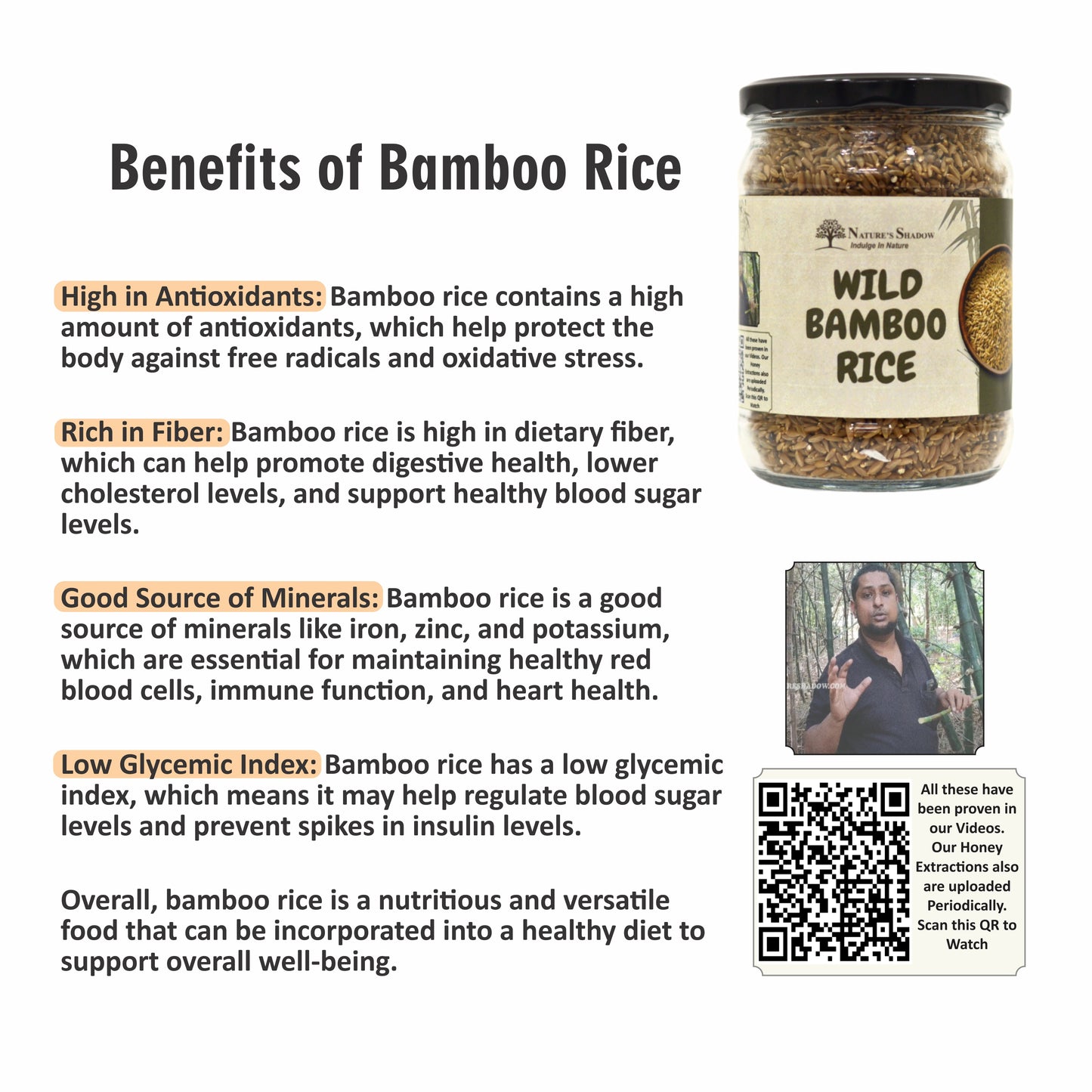 Wild Bamboo Rice - 1000 Grams